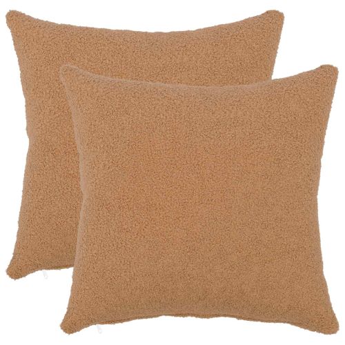 Калъфка за възглавница 2 pcs HEERLEN Бежово 45 x 45 cm Букле