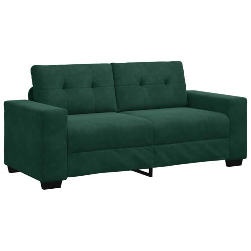 Loveseat Sofa Dark Green 140 cm Velvet - Untranslated