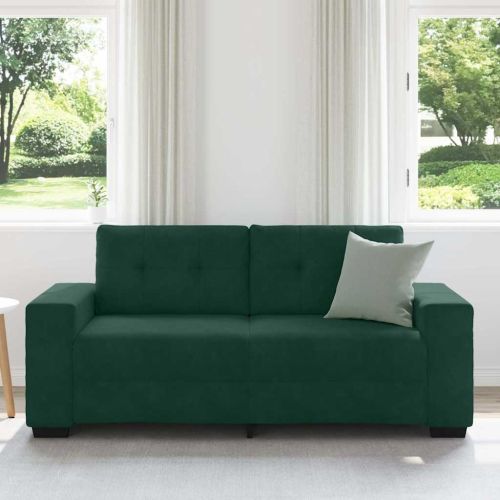 Loveseat Sofa Dark Green 140 cm Velvet - Untranslated