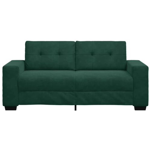 Loveseat Sofa Dark Green 140 cm Velvet - Untranslated