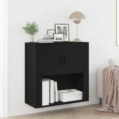 Стенен шкаф Черния дъб 80 x 33 x 80 см Инженерна дървесина