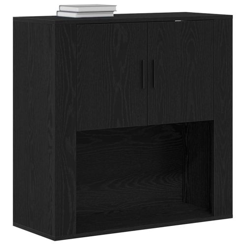 Стенен шкаф Черния дъб 80 x 33 x 80 см Инженерна дървесина