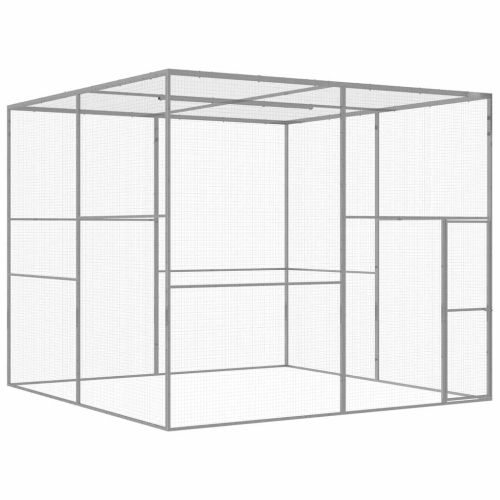 Клетка за котки 3x3x2,5 м поцинкована стомана