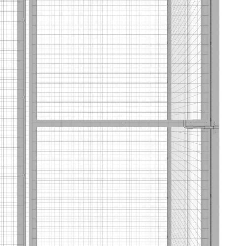 Клетка за котки 3x3x2,5 м поцинкована стомана