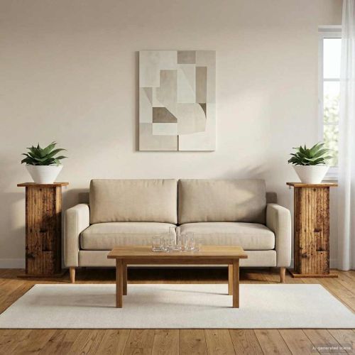Стойка за растения 2 бр. Старо дърво 30,5 x 30 x 60,5 см