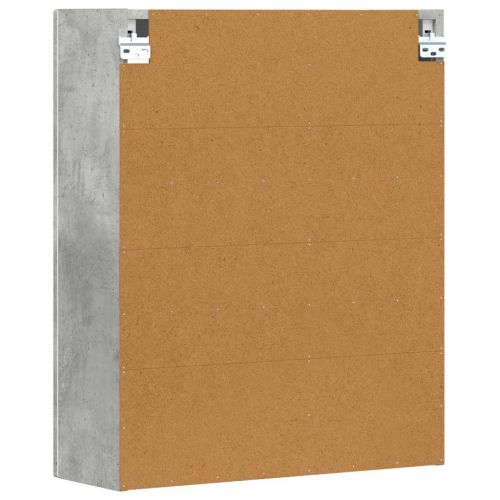 Висящ шкаф с рафт ELST Бетонно сиво 59 x 20 x 71,5 см
