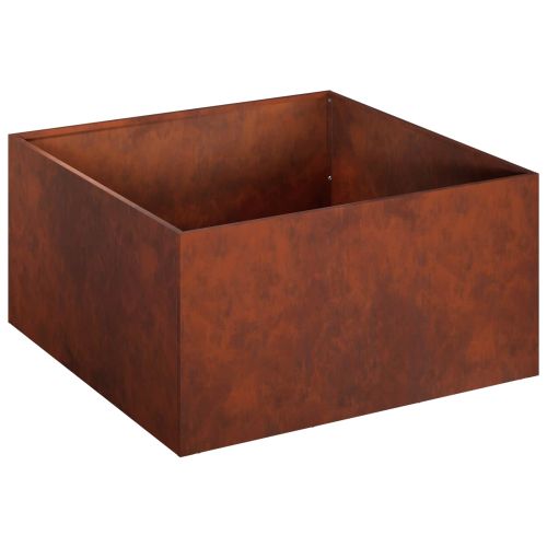 Градинска саксия Ръждясало 60 x 60 x 30 cm Кортенова стомана