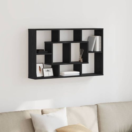Стенен рафт Черния дъб 85 x 16 x 52,5 см Инженерна дървесина