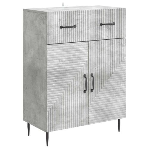 Служебен шкаф Бетонно сиво 66 x 34,5 x 89,5 см