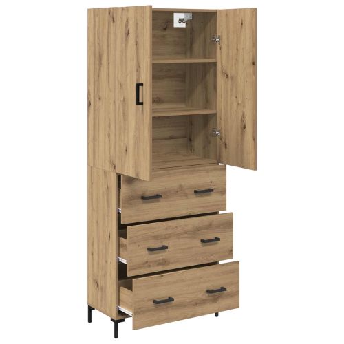 Висок шкаф Дъб 69,5 x 34 x 180 см Инженерна дървесина