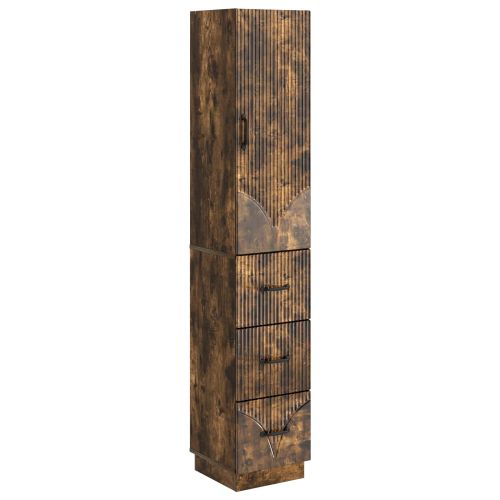 Комплект шкафове 2 бр. 33 x 34,5 x 87 см Инженерна дървесина