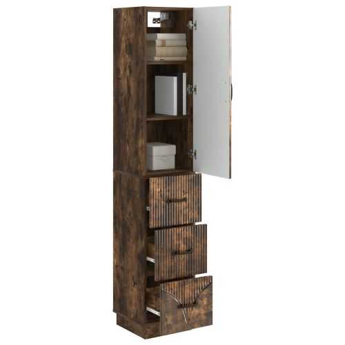 Комплект шкафове 2 бр. 33 x 34,5 x 87 см Инженерна дървесина