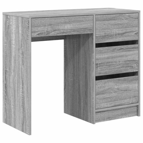 Бюро Сив Сонома Инженерна дървесина 90 x 37.5 x 75 см