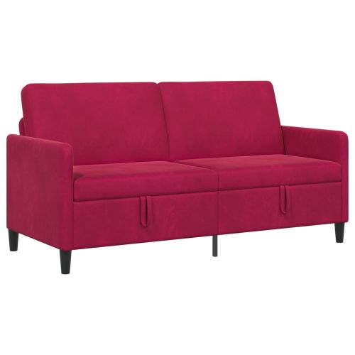 Диван с storage Виненочервен 172 x 78 x 87 см Полиестер