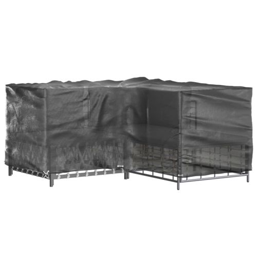 Покривала за ъглови градински мебели 2 бр 16 капси 215x215x90см