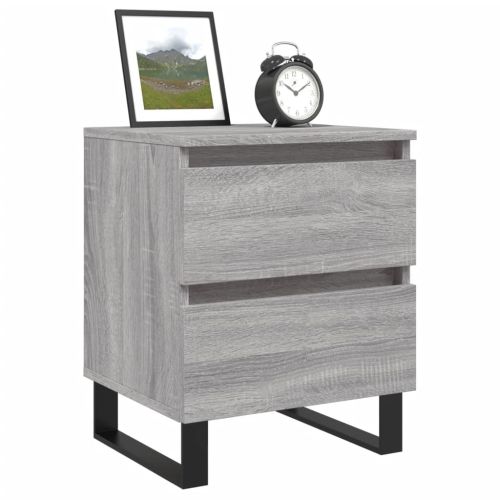 Нощно шкафче сив сонома 40x35x50 см инженерно дърво