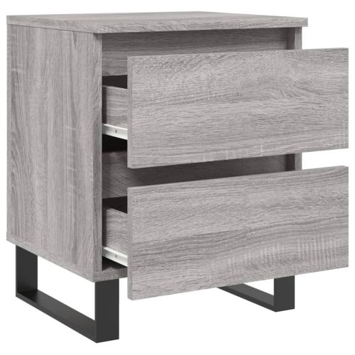 Нощно шкафче сив сонома 40x35x50 см инженерно дърво