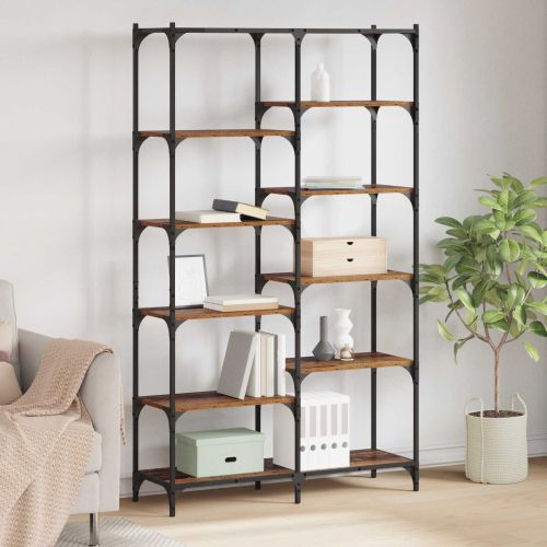 Рафт за книги 9 нива 100 x 32 x 170 см Инженерна дървесина
