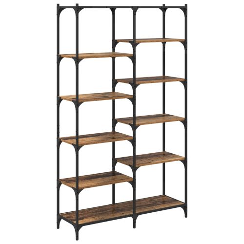 Рафт за книги 9 нива 100 x 32 x 170 см Инженерна дървесина