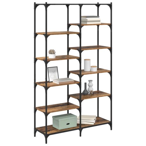 Рафт за книги 9 нива 100 x 32 x 170 см Инженерна дървесина