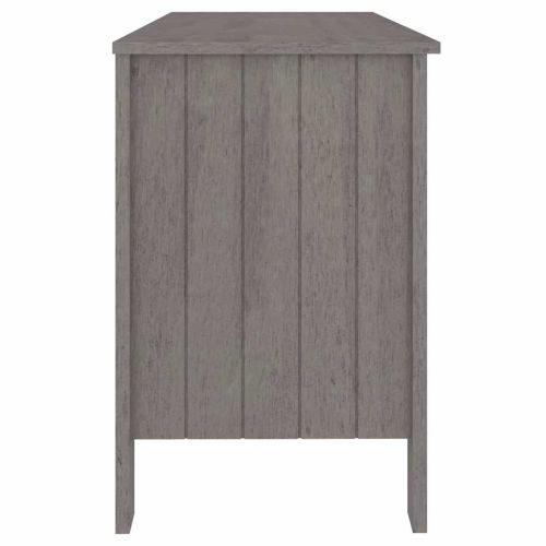 Бюро HAMAR, светлосиво, 113x50x75 см, борово дърво масив