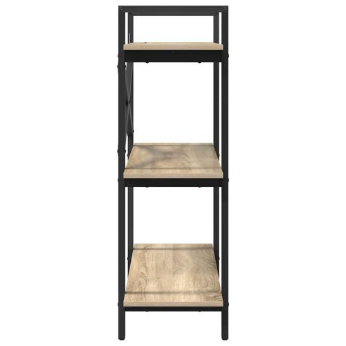 Рафт за книги 3 нива 100 x 33,5 x 102 см Инженерна дървесина