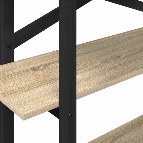 Рафт за книги 3 нива 100 x 33,5 x 102 см Инженерна дървесина