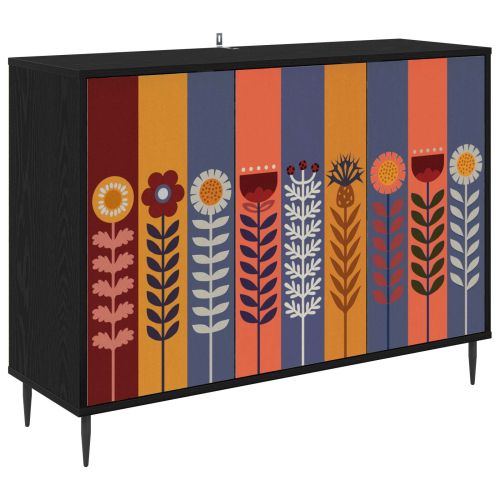 Служебен шкаф ESSEN Черен дъб 102 x 33 x 76 см