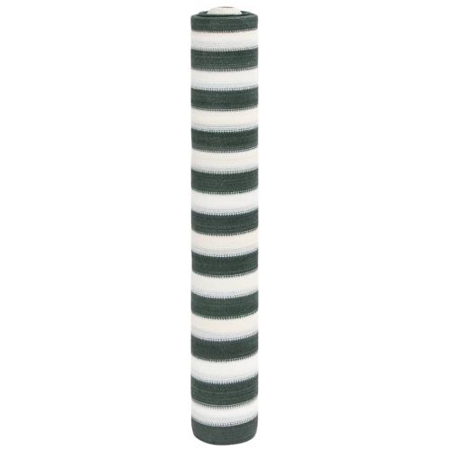 Засенчваща мрежа зелено и бял 1,5x10 м HDPE 150 г/м²