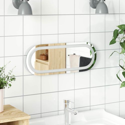 LED огледало за баня Прозрачен 40 x 15 cm закалено стъкло