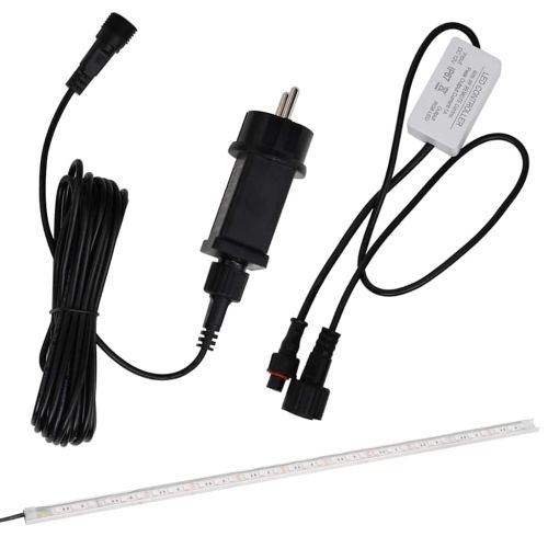 Преливник за водопад с RGB LED, акрил, 90 см