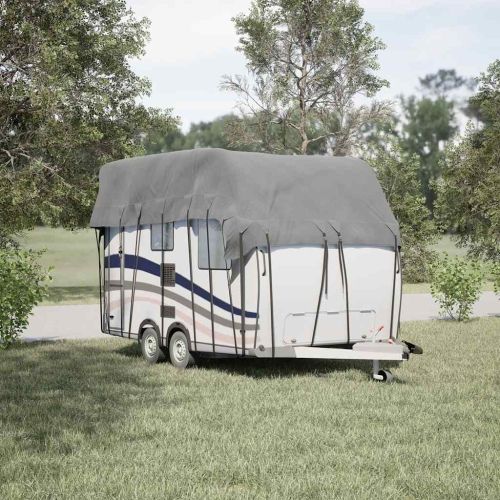 Покривало за покрив на каравана сиво 500x300cm Нетъкана материя