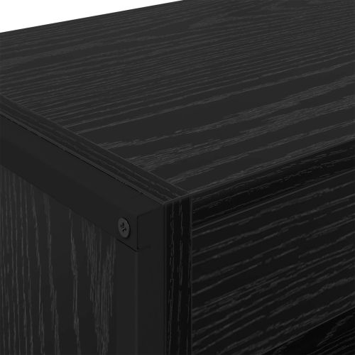 Шкаф за книги 80 x 30 x 155 см Инженерна дървесина Черния дъб