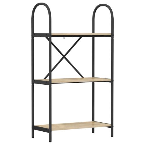 Рафт за книги 3 нива 60 x 30 x 109 см Инженерна дървесина