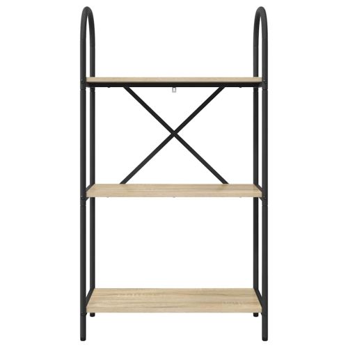 Рафт за книги 3 нива 60 x 30 x 109 см Инженерна дървесина