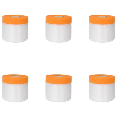 Калъф за прах с лепилна лента 6 бр. Прозрачен 55 x 3300 см HDPE