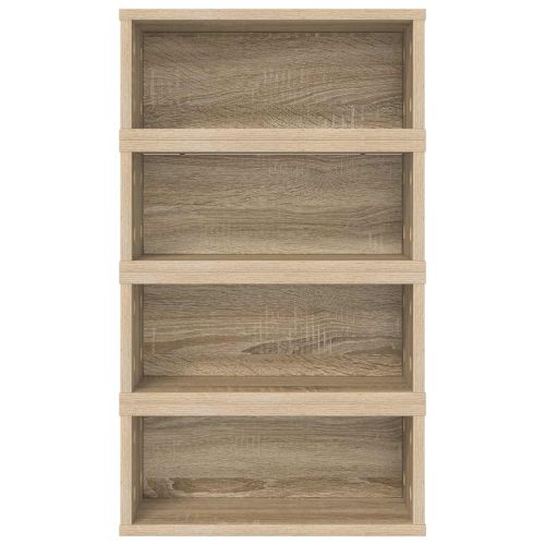 Рафтове за CDs 4 бр. Дъб сонома 40 x 17 x 17 см