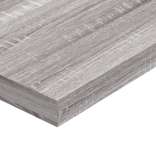Стенни рафтове 4 бр сив сонома 100x10x1,5 см инженерно дърво
