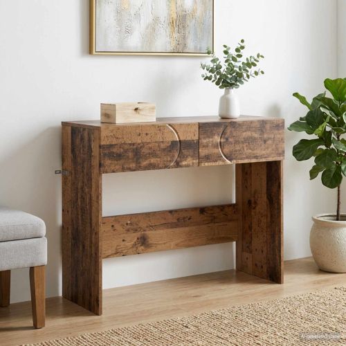 Конзолна маса Старо дърво 96,5 x 38 x 75 см Инженерно дърво