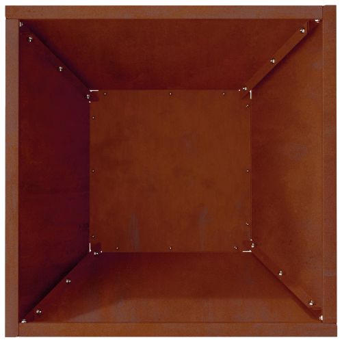 Градинска саксия 5 бр. Ръждясало 35 x 35 x 15 см