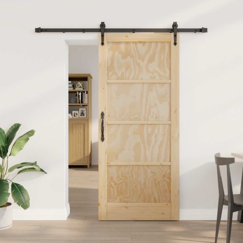 Преплъзваща се врата ORKDAL 86 x 198,5 см Естествено и черно
