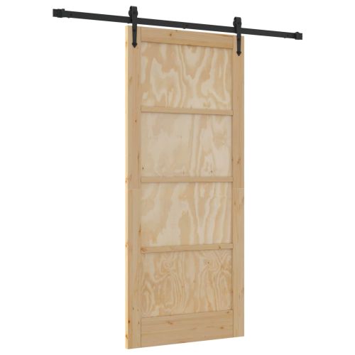 Преплъзваща се врата ORKDAL 86 x 198,5 см Естествено и черно