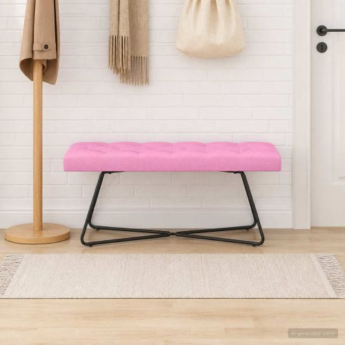 Пейка с копчета Розово 110 x 40 x 46 cm Текстил