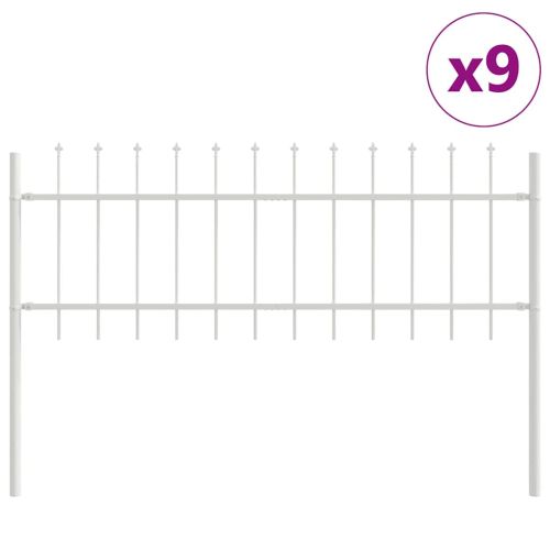 Градска ограда WOERDEN 9 бр. 15,3 x 0,6 м Бяло