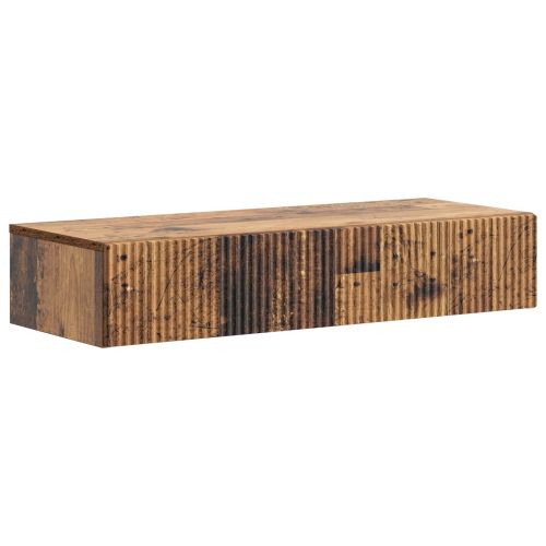 Стенен страничен масичка 87,5 x 34,5 x 17 см Старо дърво