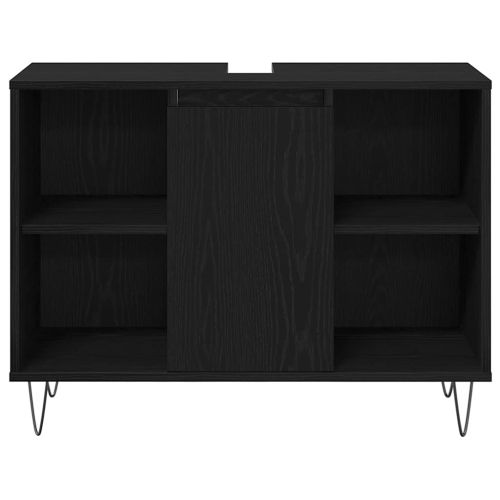 Комплект мебели за баня 3 бр. Черния дъб 30 x 30 x 180 см