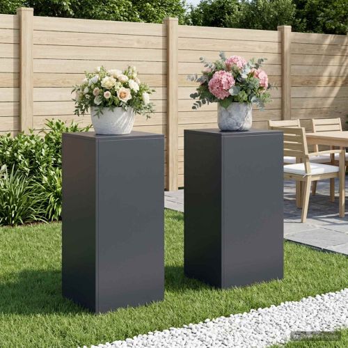 Стойка за растения 2 pcs Антрацит 40 x 40 x 80 cm