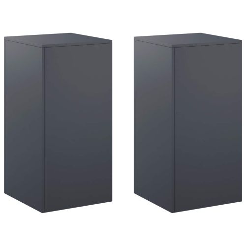 Стойка за растения 2 pcs Антрацит 40 x 40 x 80 cm