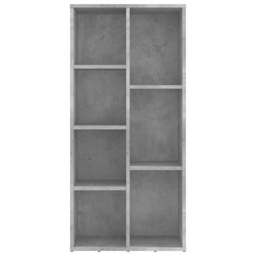 Шкаф библиотека, бетонно сив, 50x25x106 см, инженерно дърво