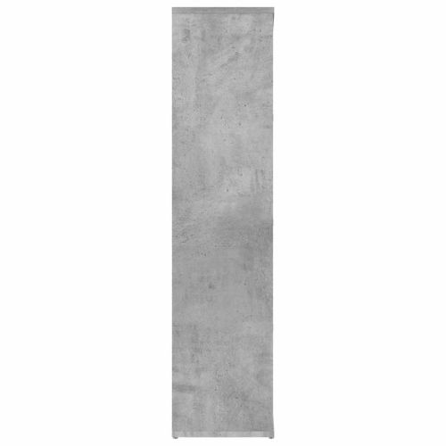 Шкаф библиотека, бетонно сив, 50x25x106 см, инженерно дърво